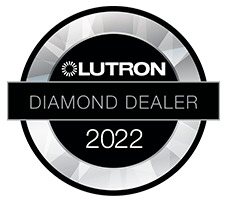 Selo comemorativo Lutron Distribuidor oficial diamante